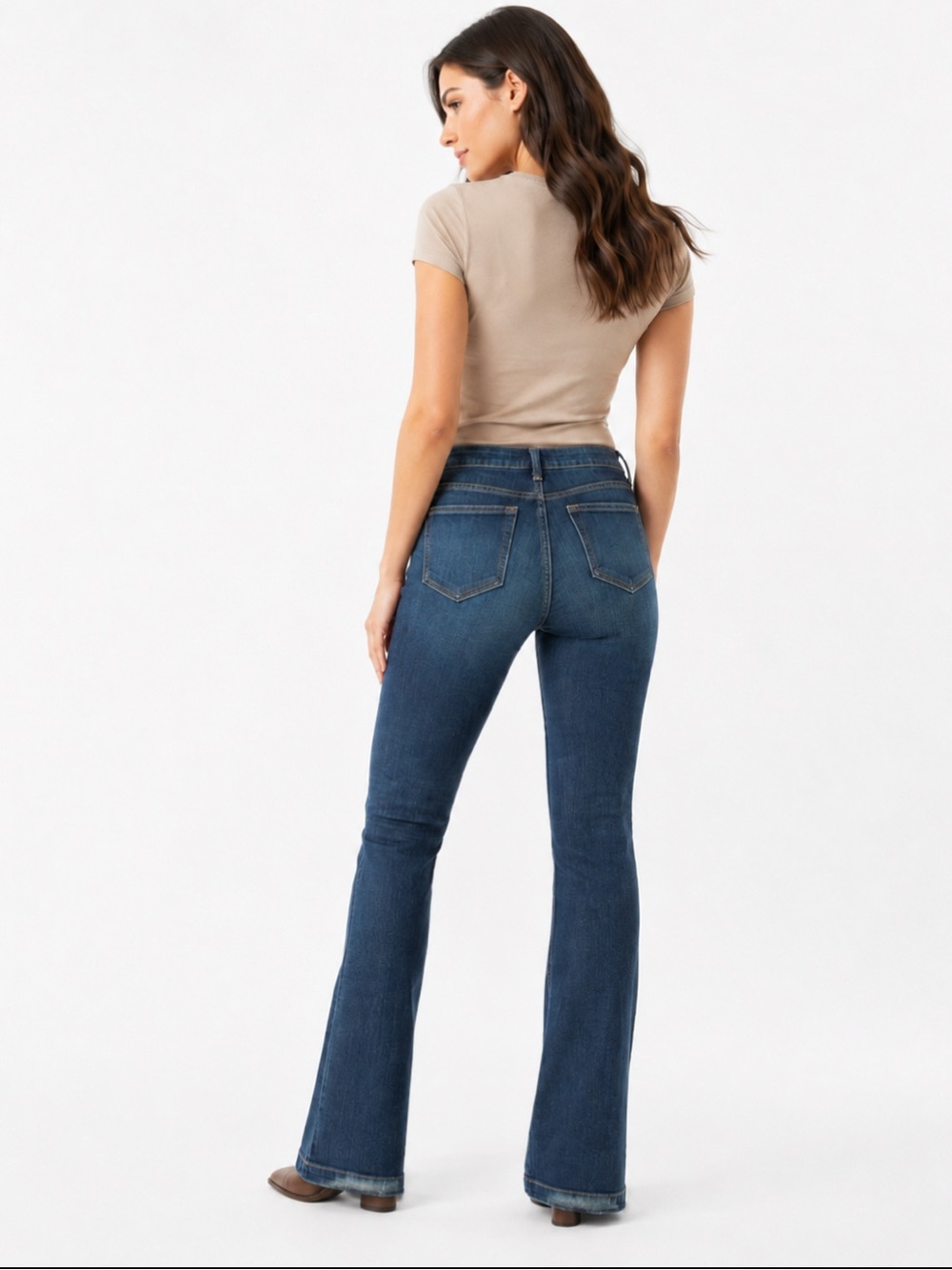 Y2K Indie Sleaze Gap Long and Lean Flare Jeans 8/29L Dark Wash Indigo Low Rise